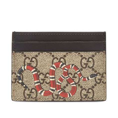 snake gucci card holder|Gucci snake cardholder.